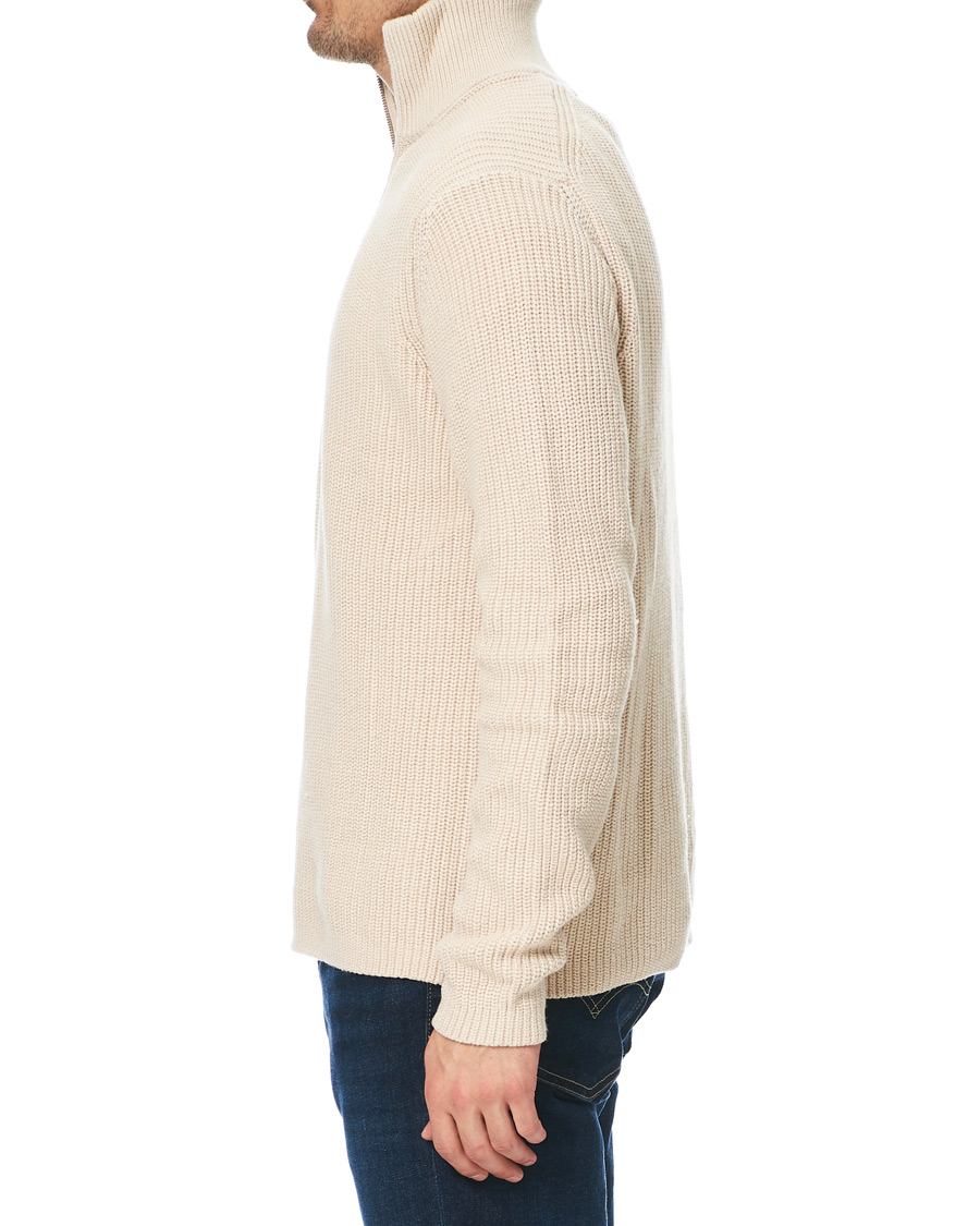 Herre | Trøjer | Samsøe Samsøe | Samsøe & Samsøe Trani Half Zip Sweater Pumice