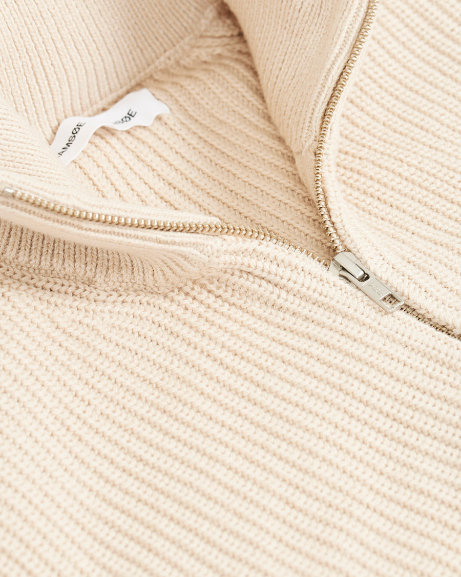 Herre | Trøjer | Samsøe Samsøe | Samsøe & Samsøe Trani Half Zip Sweater Pumice