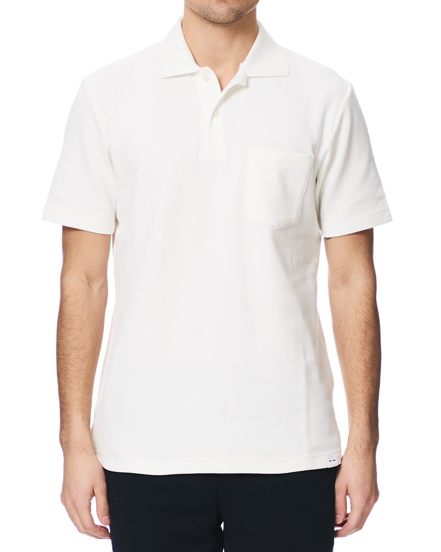 Herre | Polotrøjer | Samsøe Samsøe | Samsøe & Samsøe Taranto Short Sleeve Polo Lily White