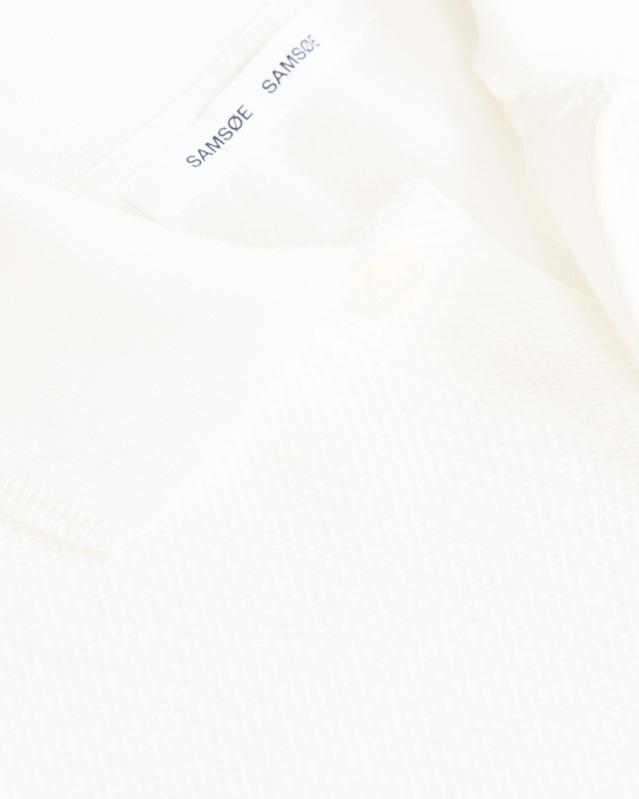 Herre | Polotrøjer | Samsøe Samsøe | Samsøe & Samsøe Taranto Short Sleeve Polo Lily White