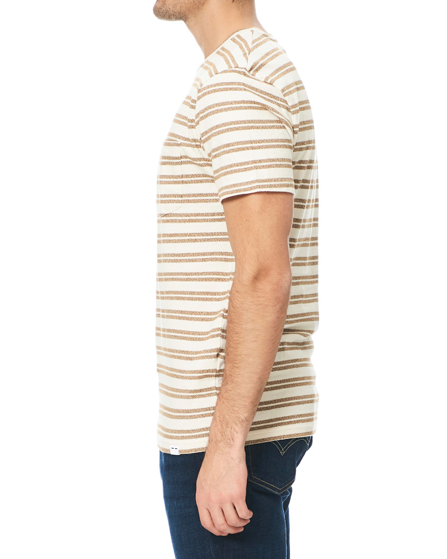 Herre | T-Shirts | Samsøe Samsøe | Samsøe & Samsøe Carpo Striped Short Sleeve Tee Monks Robe