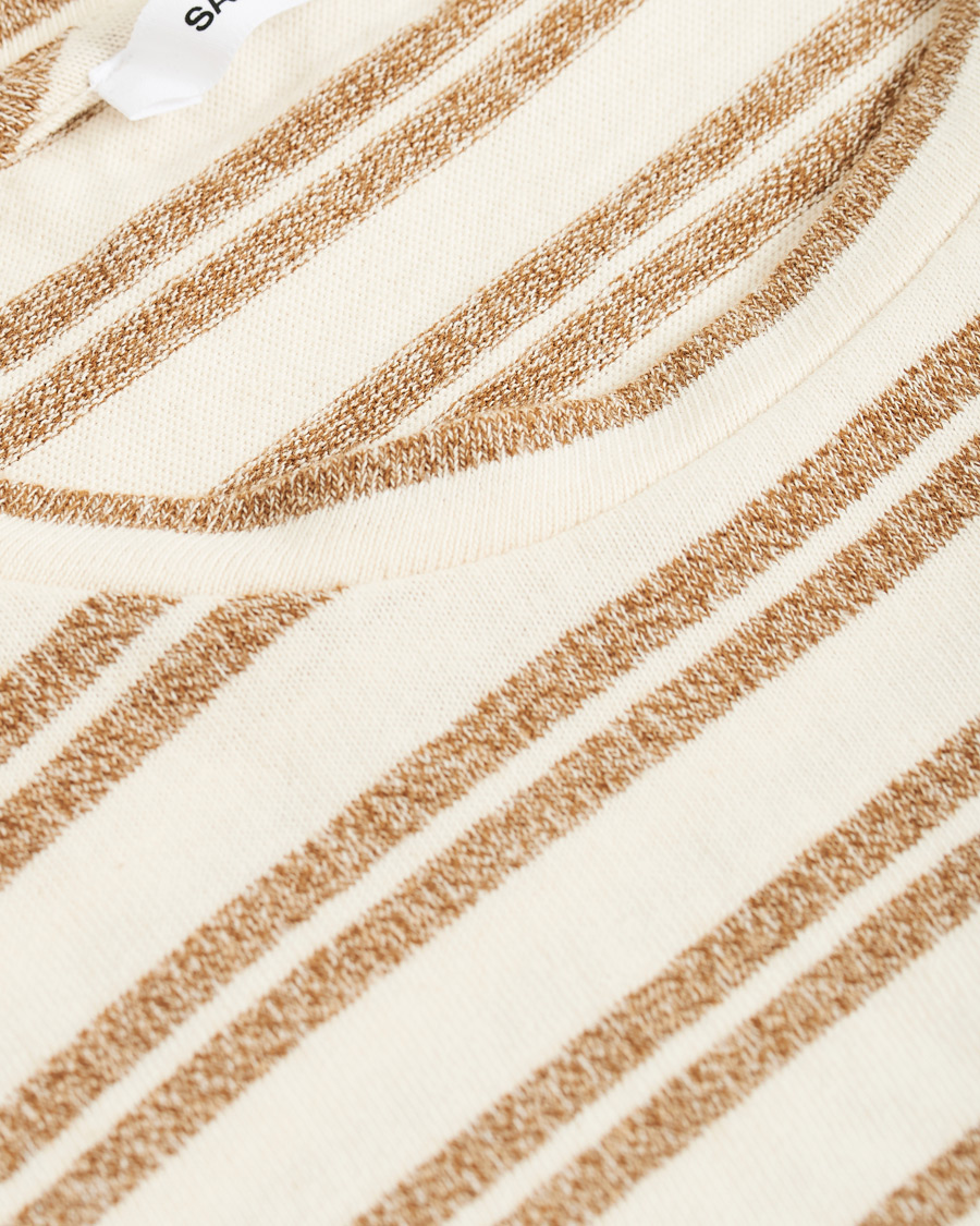 Herre | T-Shirts | Samsøe Samsøe | Samsøe & Samsøe Carpo Striped Short Sleeve Tee Monks Robe