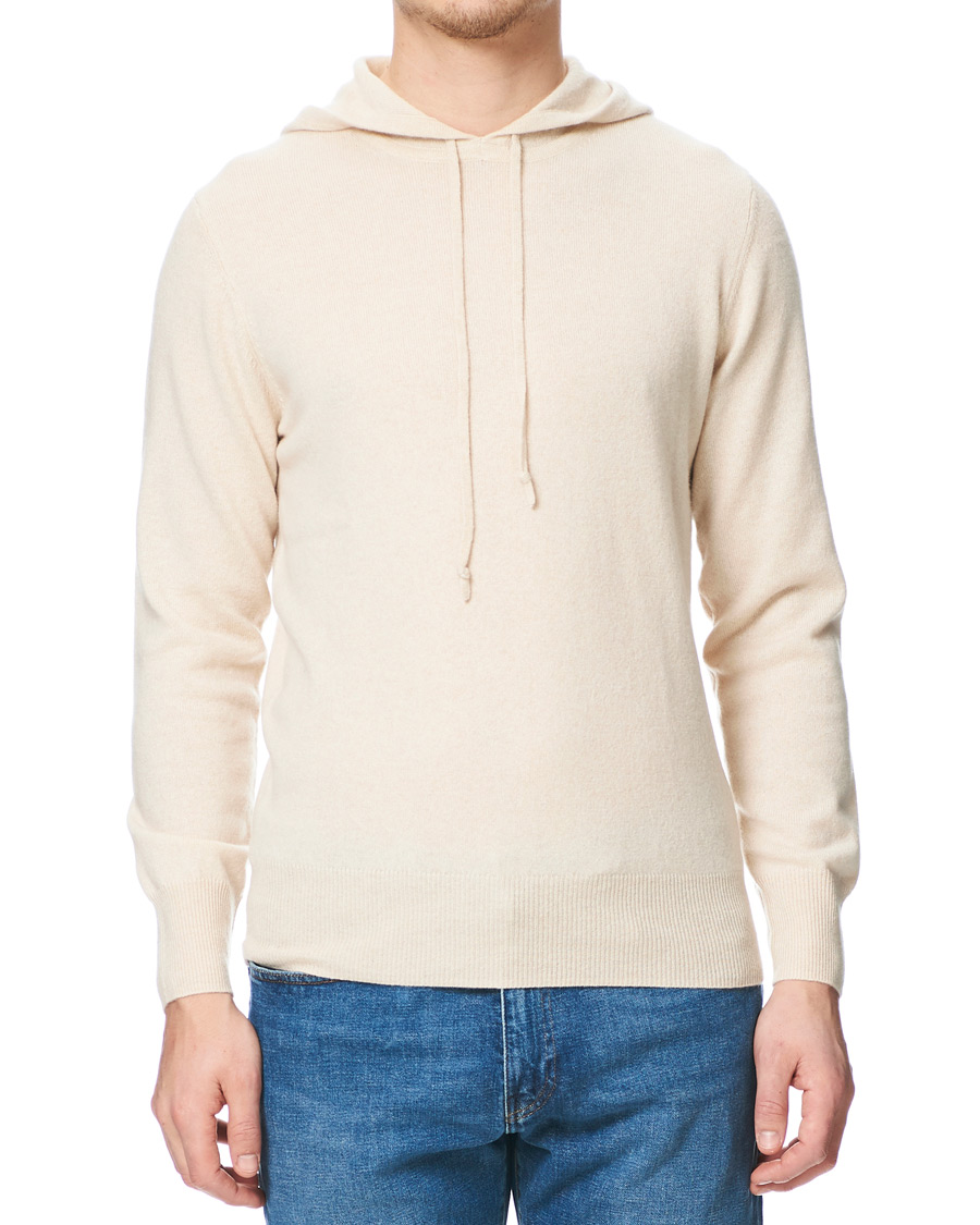 Herre | Trøjer | Soft Goat | Cashmere Hoodie Beige
