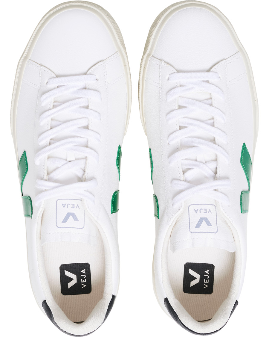 Herre | Veja Campo Sneaker Extra White/Emeraude Black | Veja | Campo Sneaker Extra White/Emeraude Black