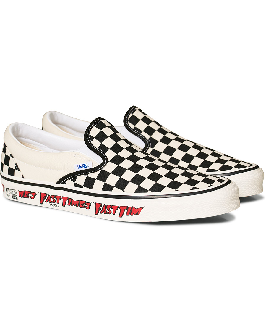 Herre | Vans Anaheim Slip On 98 DX Slip On Black/White | Vans | Anaheim Slip On 98 DX Slip On Black/White