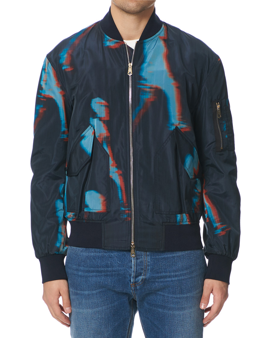Herre | Jakker | Paul Smith | Heating Map Poly/Silk Bomber Jacket Print