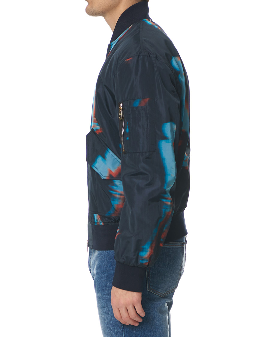 Herre | Jakker | Paul Smith | Heating Map Poly/Silk Bomber Jacket Print