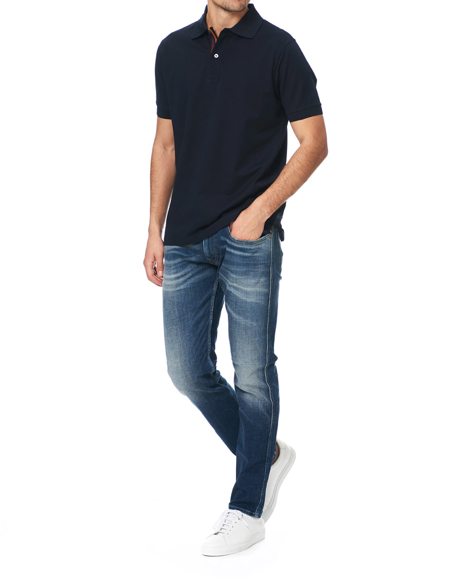 Herre | Polotrøjer | Paul Smith | Placket Stripe Polo Navy