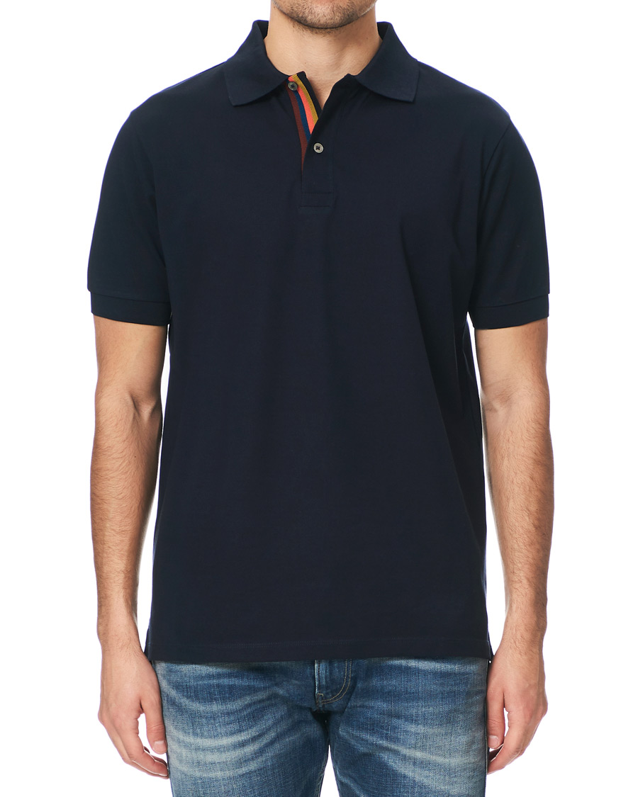 Herre | Polotrøjer | Paul Smith | Placket Stripe Polo Navy