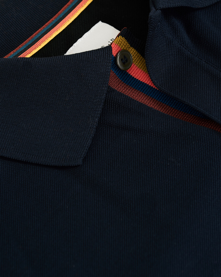 Herre | Polotrøjer | Paul Smith | Placket Stripe Polo Navy