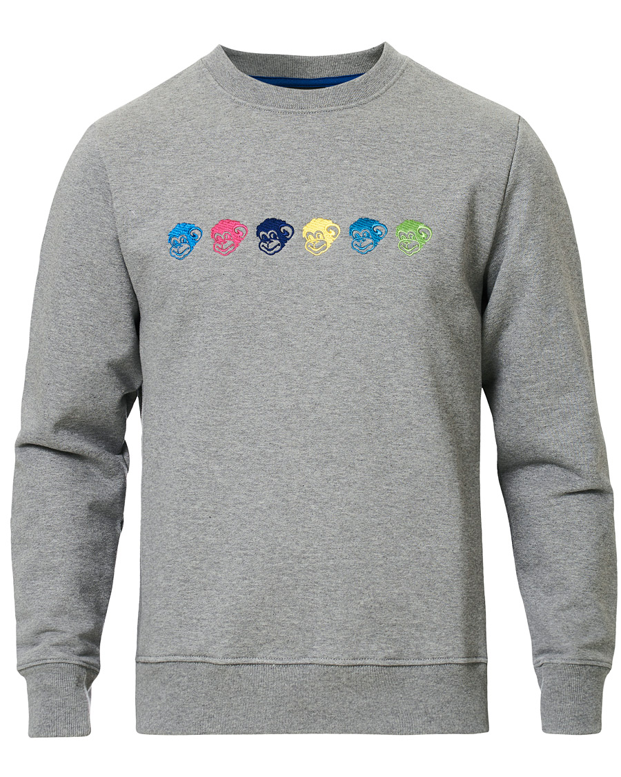 Herre | Trøjer | PS Paul Smith | Monkeys Sweatshirt Grey Melange