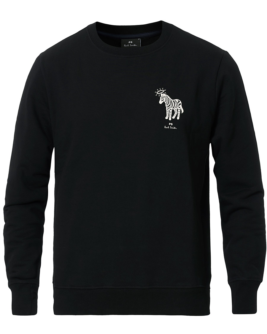 Herre | Trøjer | PS Paul Smith | Organic Cotton Halo Zebra Sweatshirt Black
