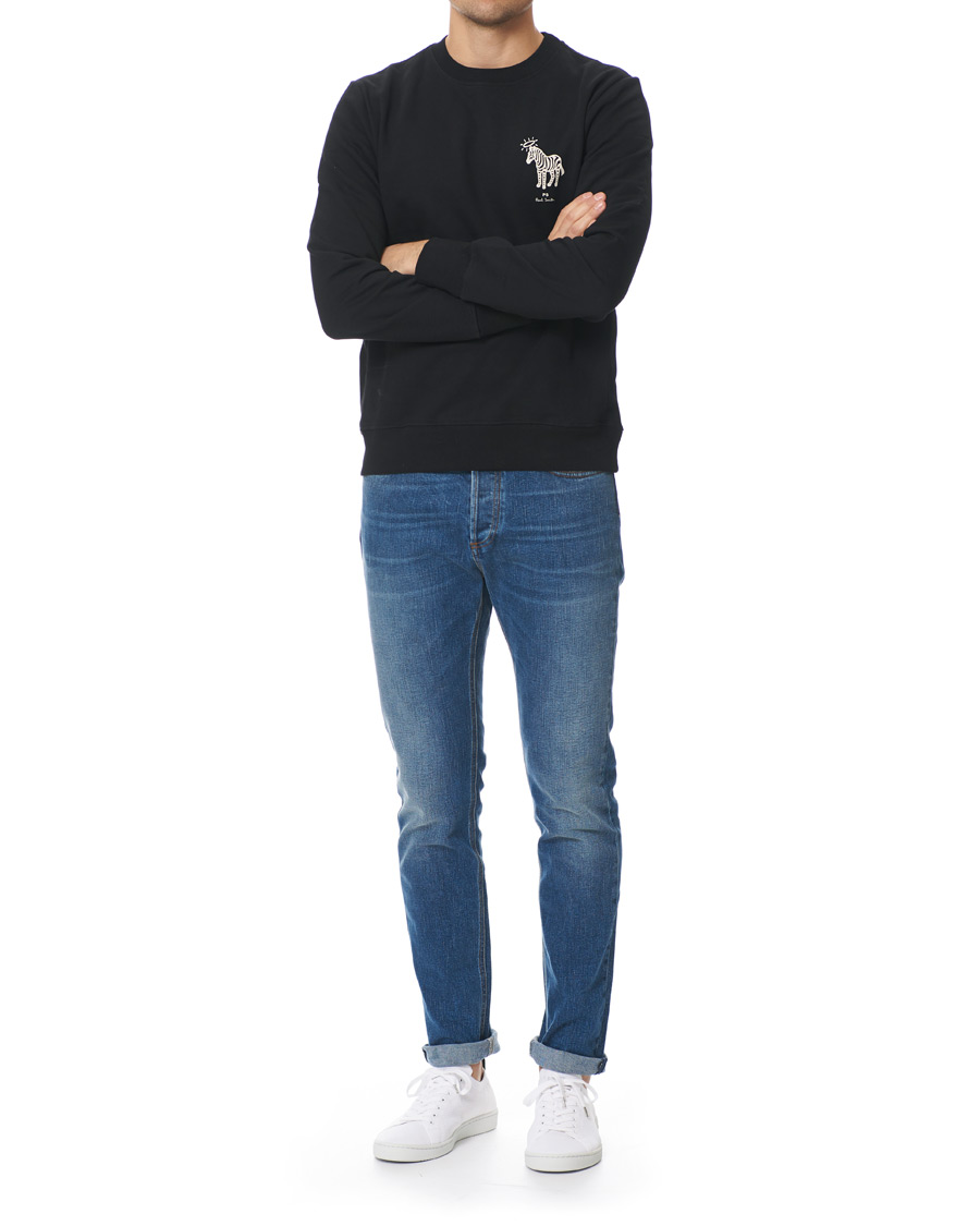 Herre | Trøjer | PS Paul Smith | Organic Cotton Halo Zebra Sweatshirt Black