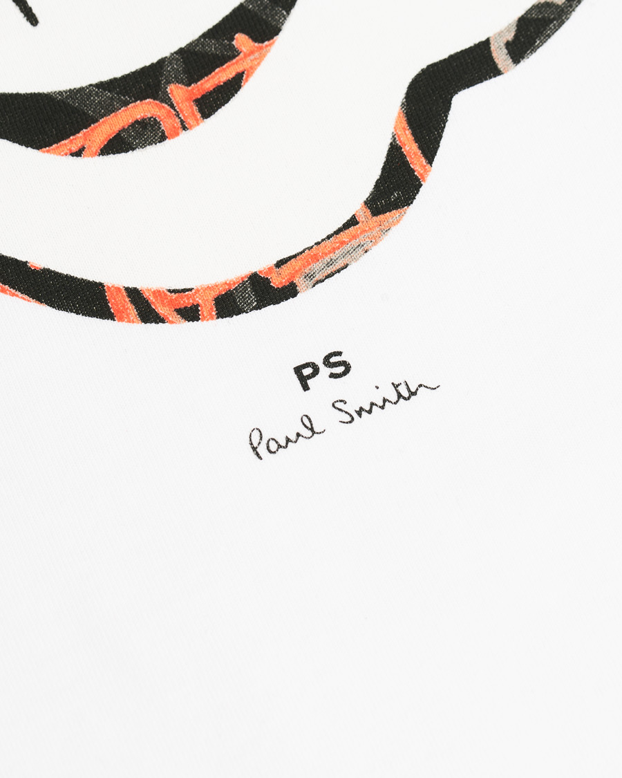 Herre | T-Shirts | PS Paul Smith | Regular Fit Monkey Tee White