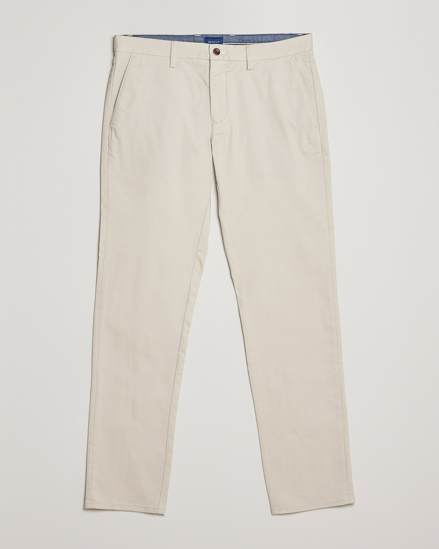 Herre | Bukser | GANT | Slim Fit Tech Prep Chino Putty