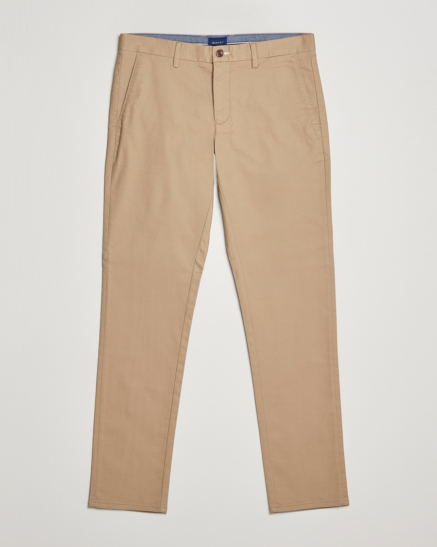 Herre | Bukser | GANT | Slim Fit Tech Prep Chino Dark Khaki