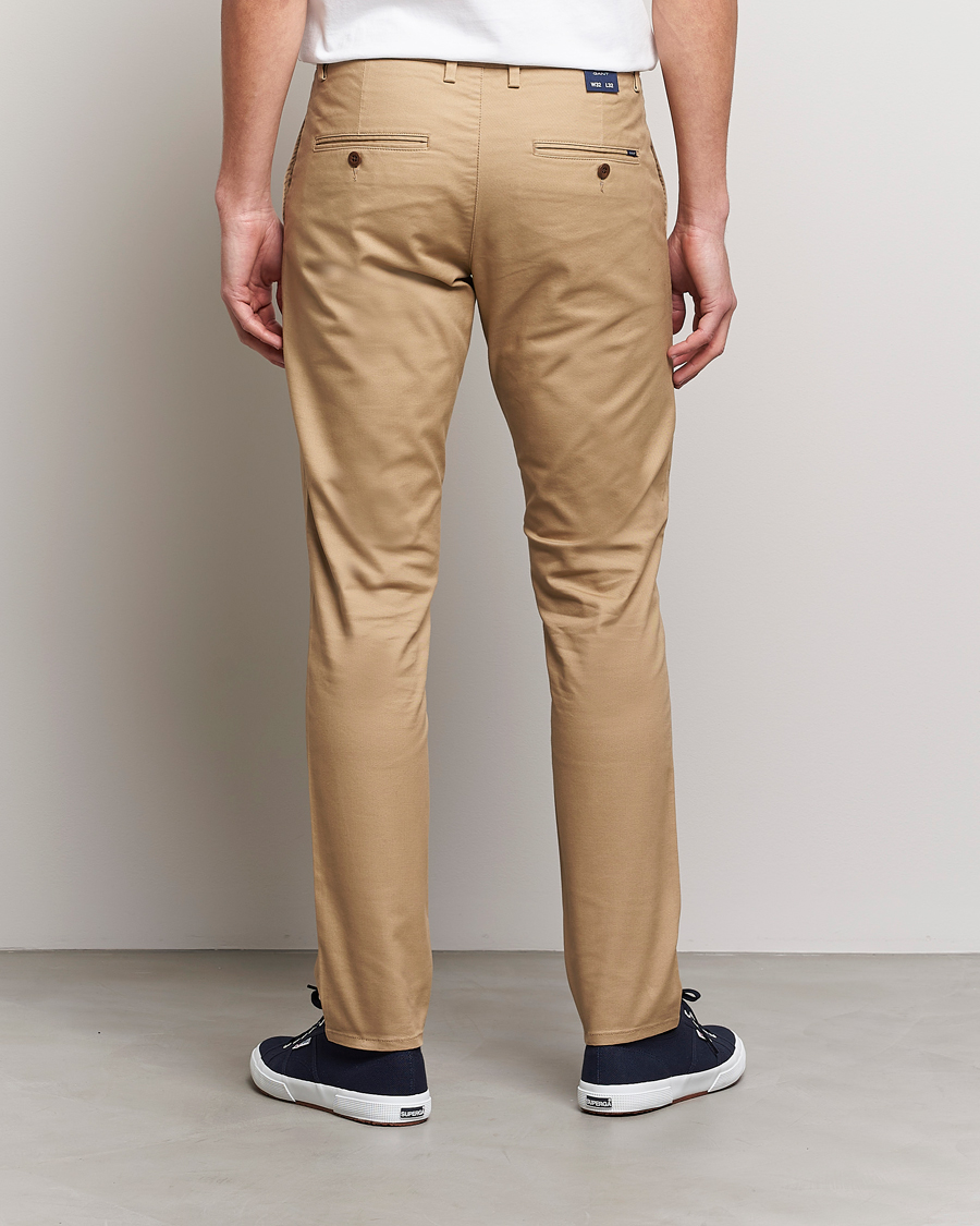 Herre | Bukser | GANT | Slim Fit Tech Prep Chino Dark Khaki