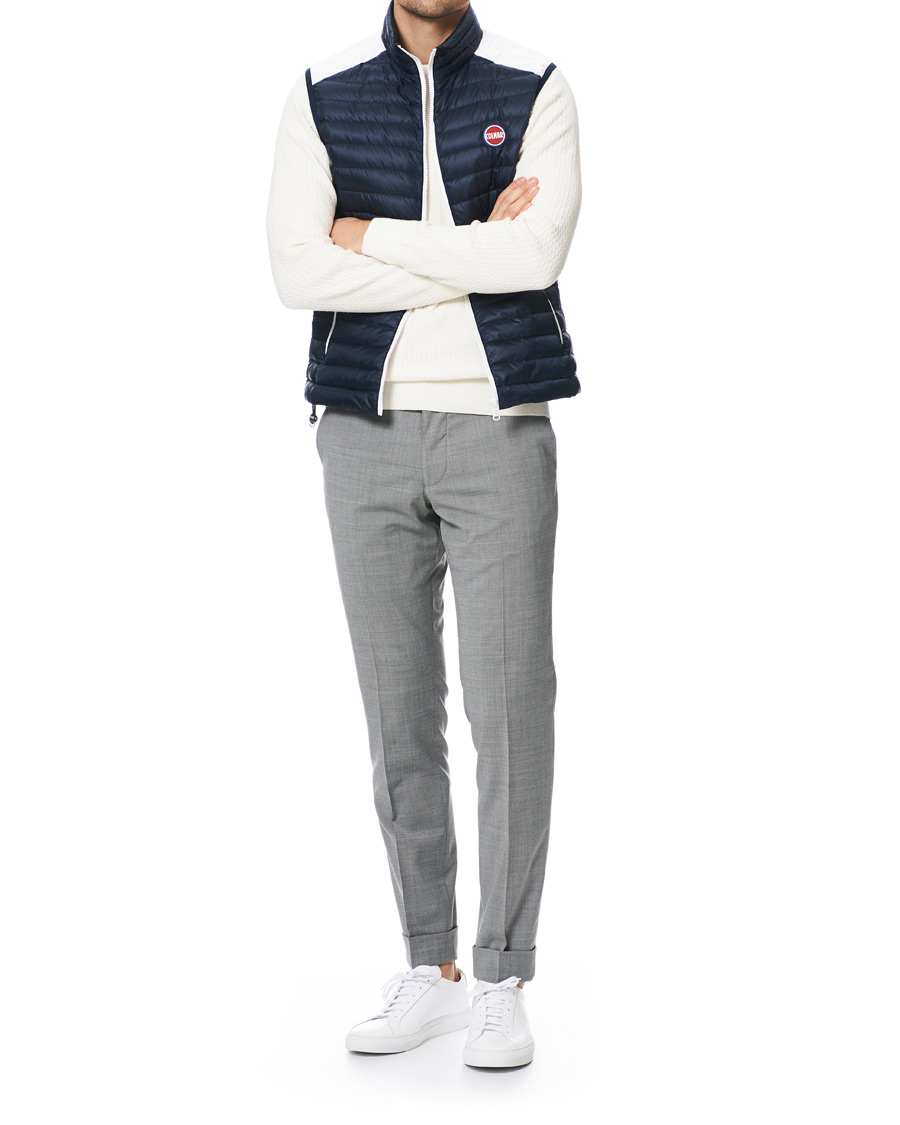 Herre | Jakker | Colmar | Lightweight Down Stripe Vest Navy