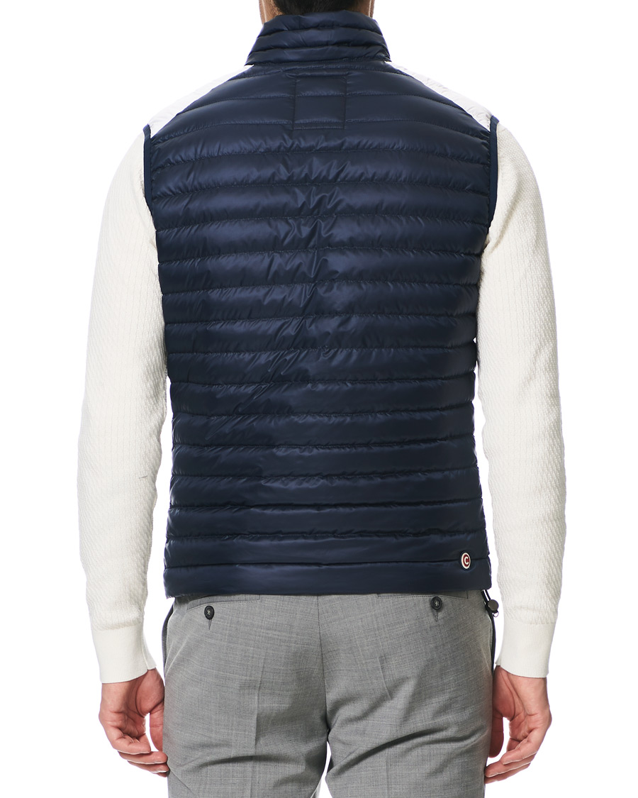 Herre | Jakker | Colmar | Lightweight Down Stripe Vest Navy