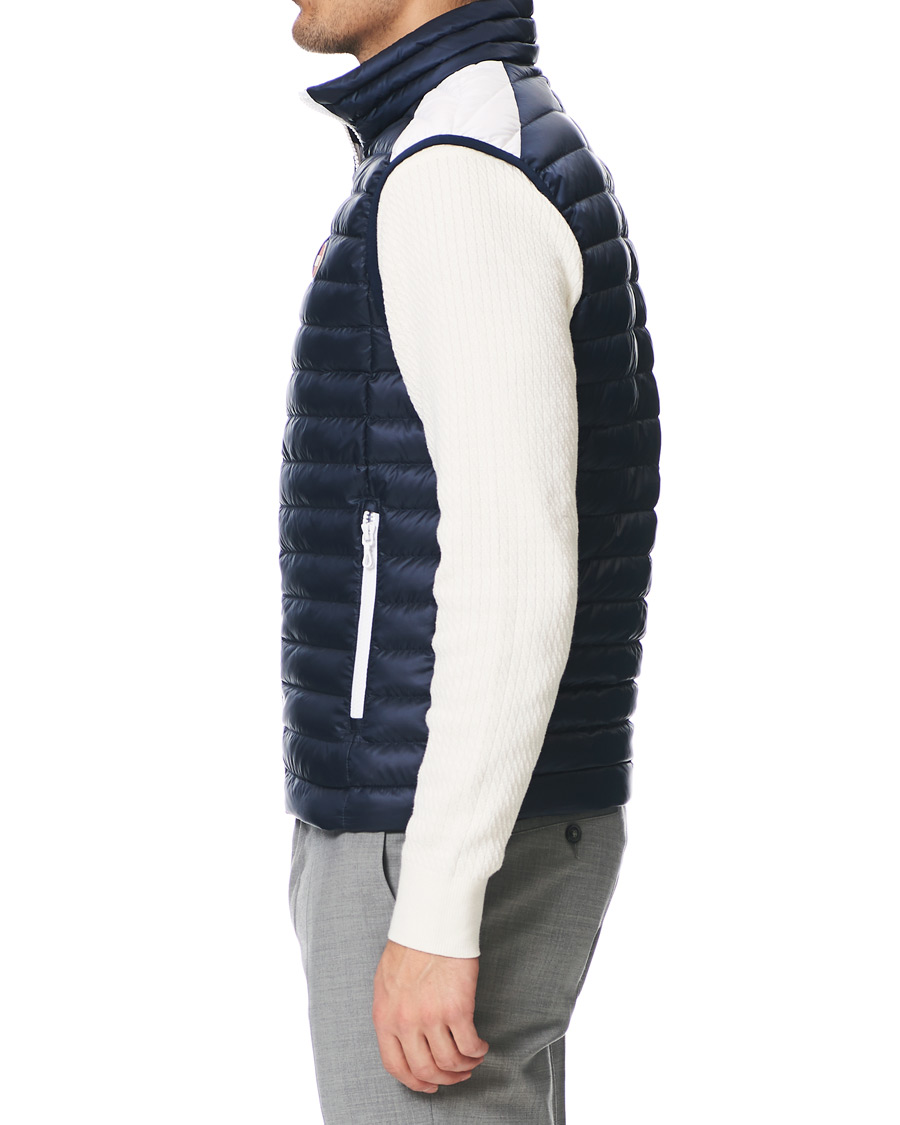 Herre | Jakker | Colmar | Lightweight Down Stripe Vest Navy