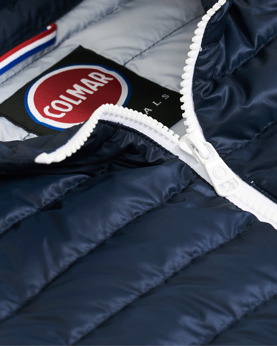 Herre | Jakker | Colmar | Lightweight Down Stripe Vest Navy