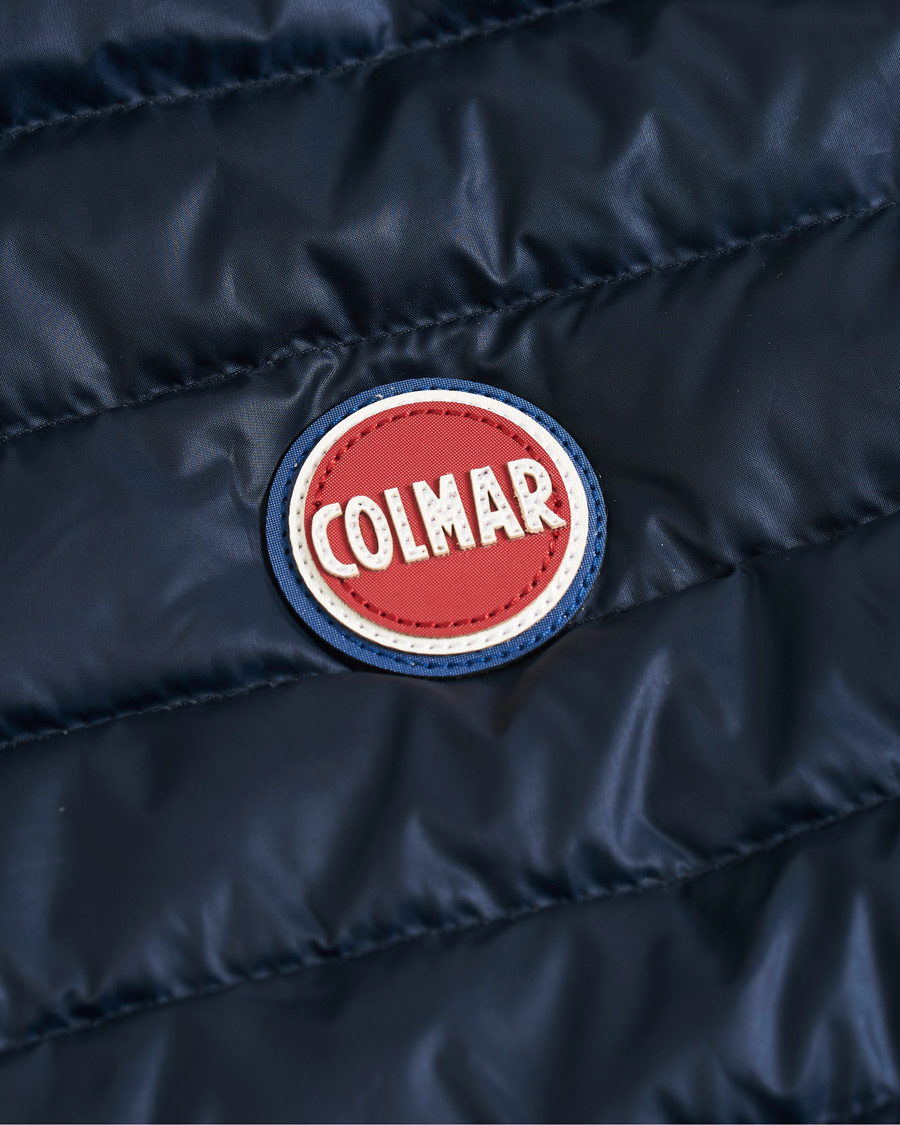 Herre | Jakker | Colmar | Lightweight Down Stripe Vest Navy