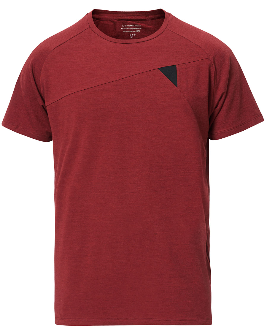 Herre | T-Shirts | Klättermusen | Fafne Active Baselayer Tee Burnt Russet