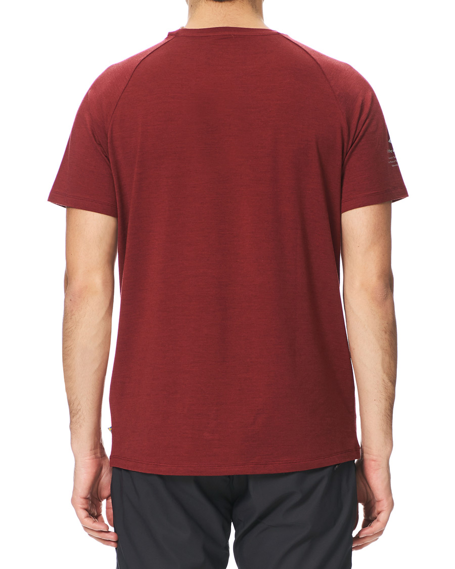 Herre | T-Shirts | Klättermusen | Fafne Active Baselayer Tee Burnt Russet