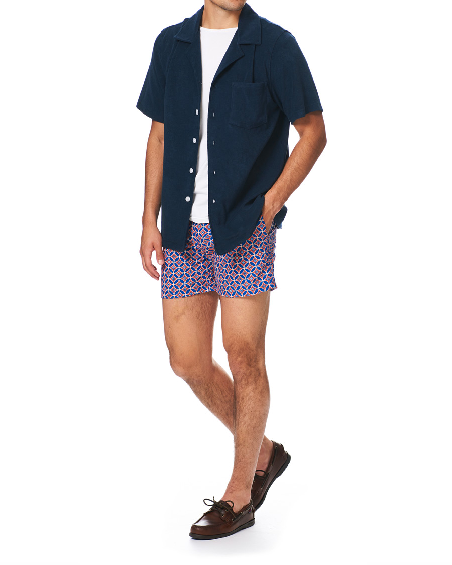 Herre | Badebukser | Ripa Ripa | Levante Printed Swimshorts Red/Blue