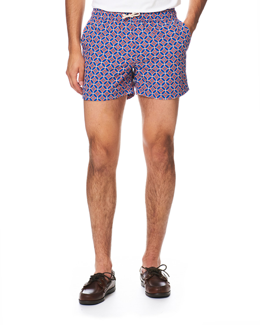 Herre | Badebukser | Ripa Ripa | Levante Printed Swimshorts Red/Blue