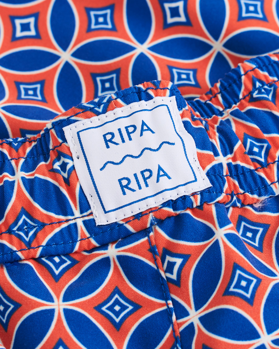Herre | Badebukser | Ripa Ripa | Levante Printed Swimshorts Red/Blue