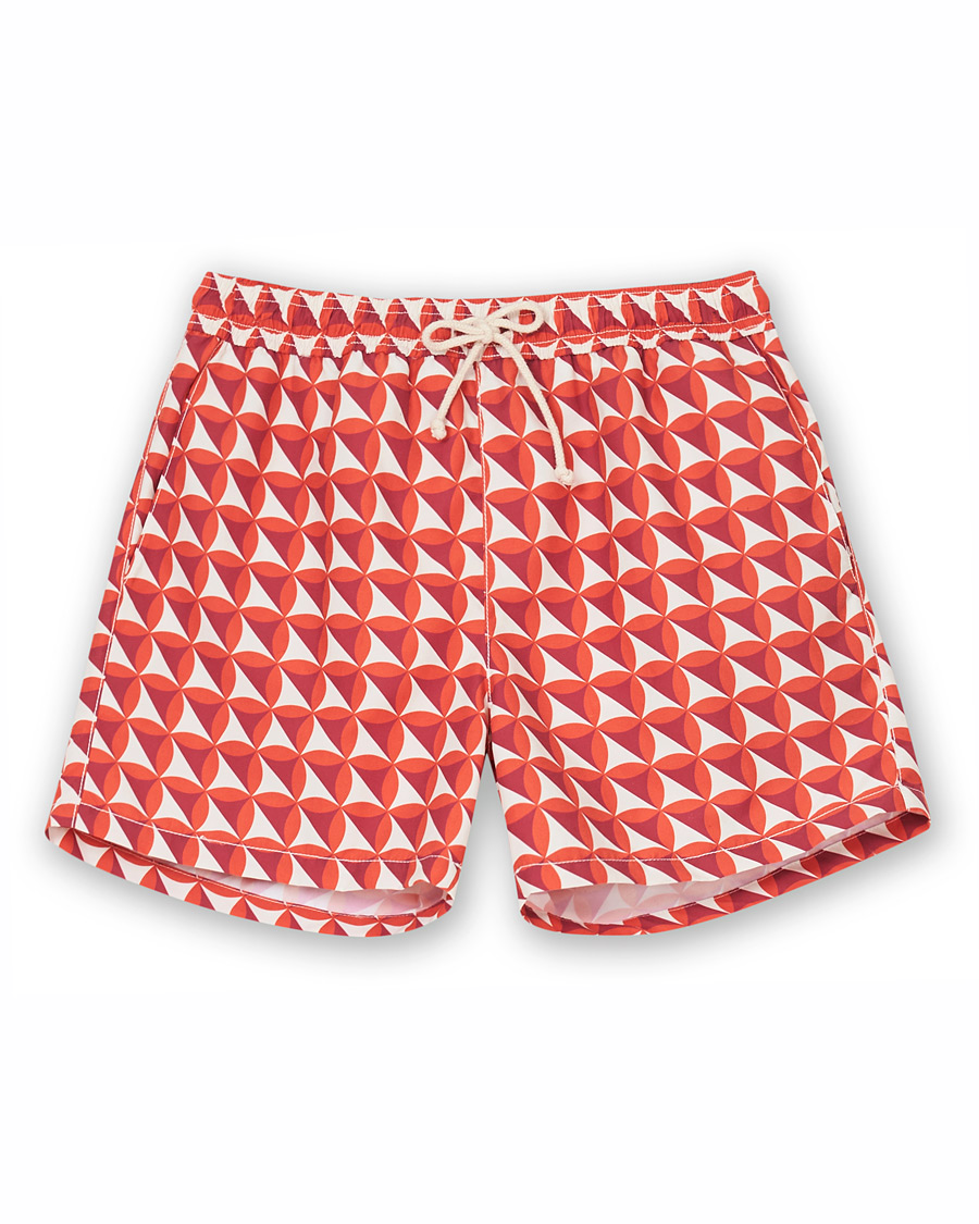 Herre | Badebukser | Ripa Ripa | Vele Printed Swimshorts Red