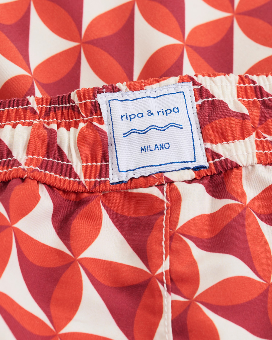 Herre | Badebukser | Ripa Ripa | Vele Printed Swimshorts Red
