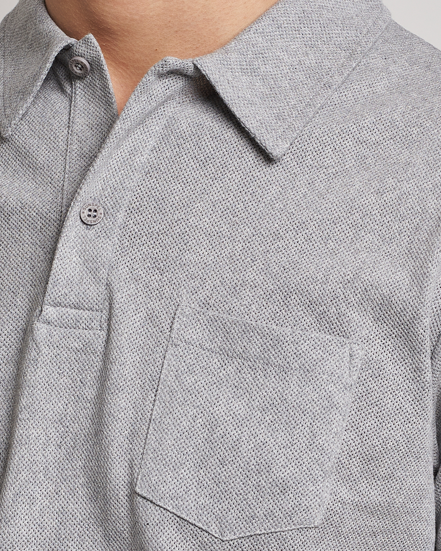 Herre | Polotrøjer | Sunspel | Riviera Polo Shirt Grey Melange