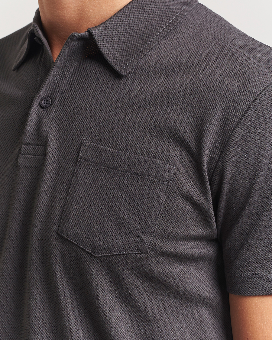 Herre | Polotrøjer | Sunspel | Riviera Polo Shirt Charcoal
