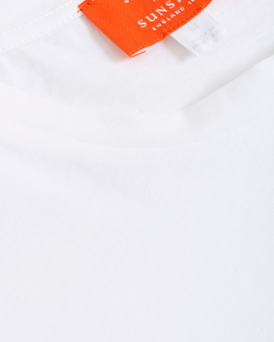 Herre | T-Shirts | Sunspel | John Booth Colab Organic Tee White XXL