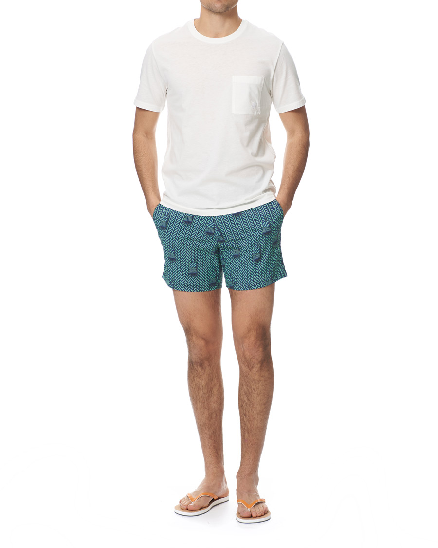 Herre | Badebukser | Vilebrequin | Merise Superflex Maharadjah Swim Shorts Bleu Batik