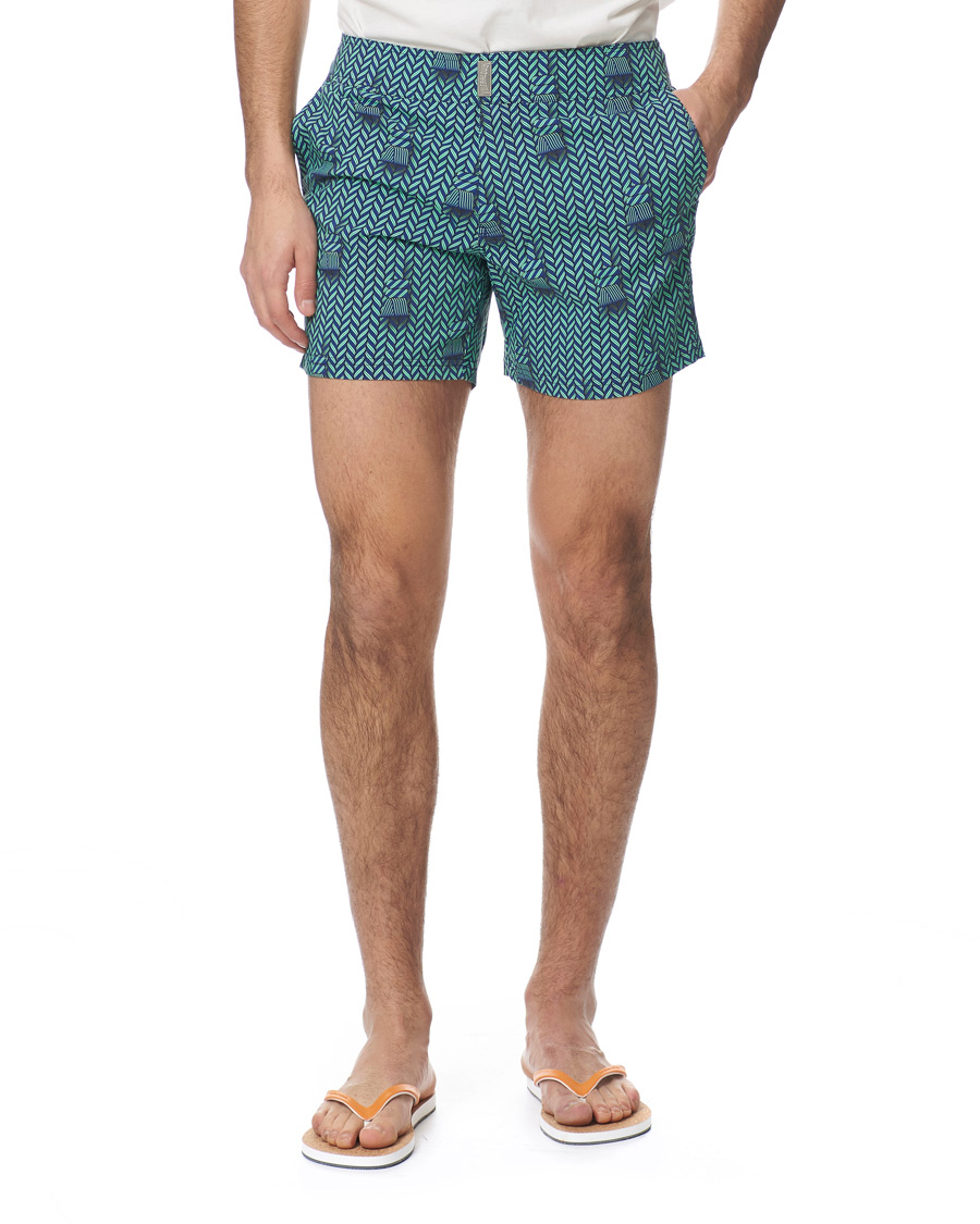 Herre | Badebukser | Vilebrequin | Merise Superflex Maharadjah Swim Shorts Bleu Batik