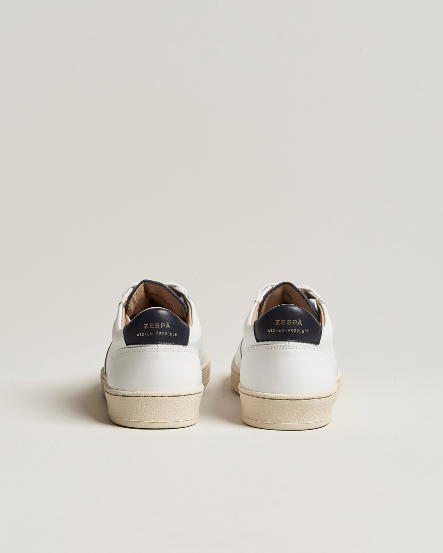 Herre | Zespà ZSP23 APLA Leather Sneakers White/Navy | Zespà | ZSP23 APLA Leather Sneakers White/Navy