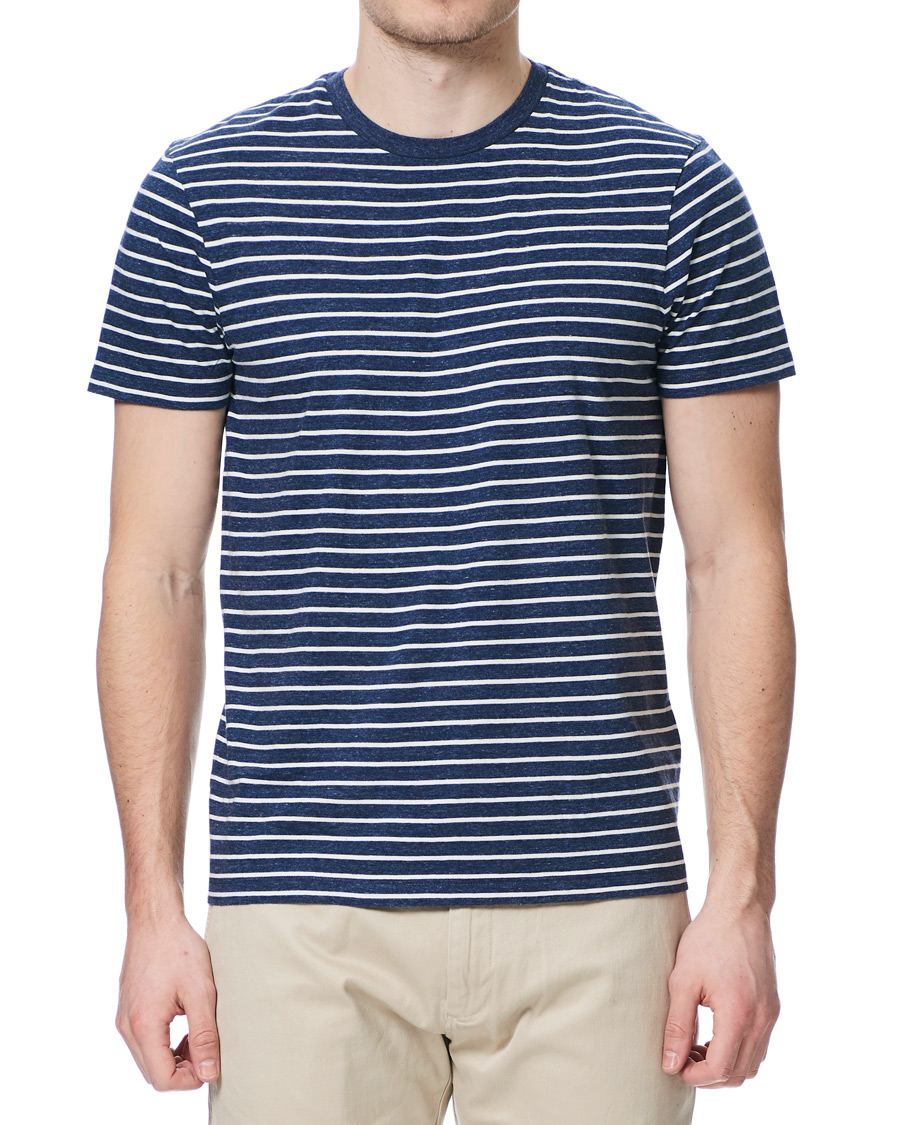 Herre | T-Shirts | J.Crew | Vincent Stripe Tee Heather Ink