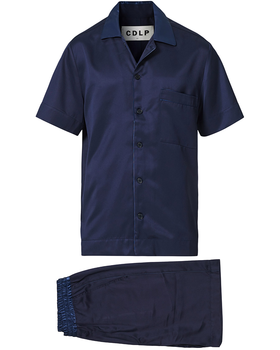 Herre | Pyjamas & Morgenkåber | CDLP | Home Suit Short Sleeve Navy Blue