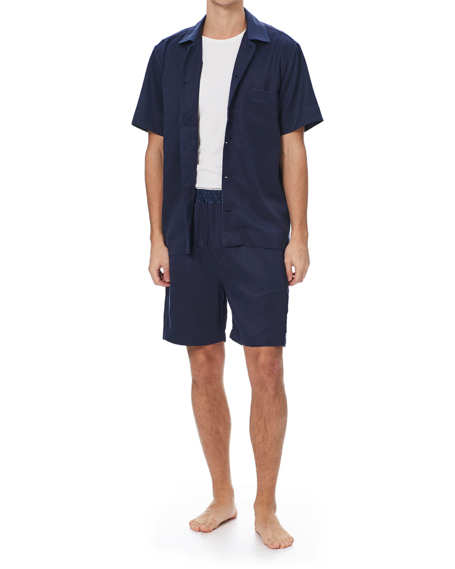 Herre | Pyjamas & Morgenkåber | CDLP | Home Suit Short Sleeve Navy Blue
