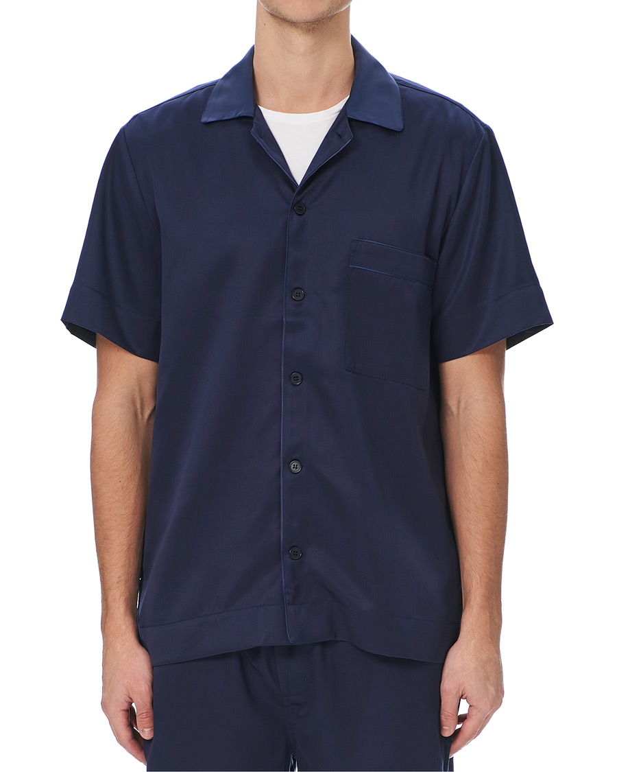 Herre | Pyjamas & Morgenkåber | CDLP | Home Suit Short Sleeve Navy Blue