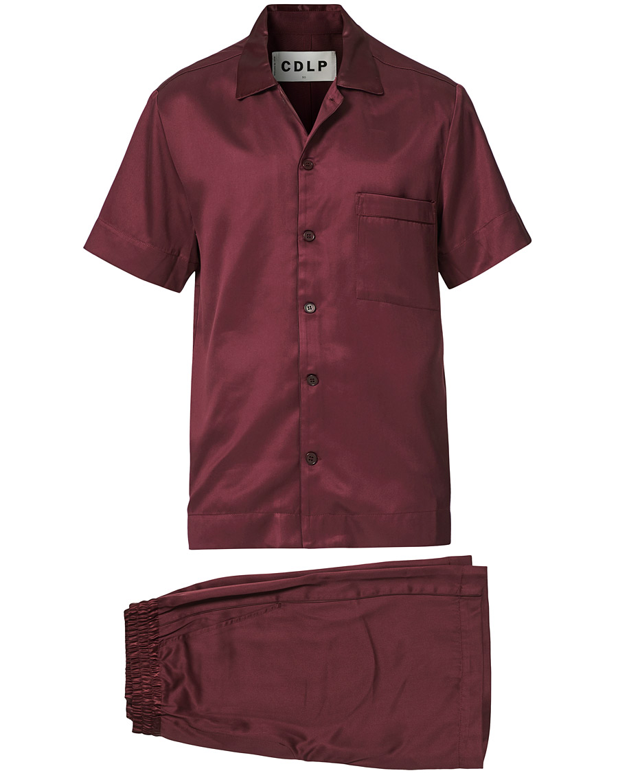 Herre | Pyjamas | CDLP | Home Suit Short Sleeve Burgundy