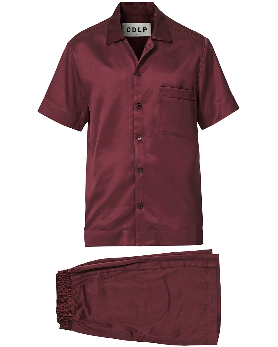 Herre | Pyjamas & Morgenkåber | CDLP | Home Suit Short Sleeve Burgundy