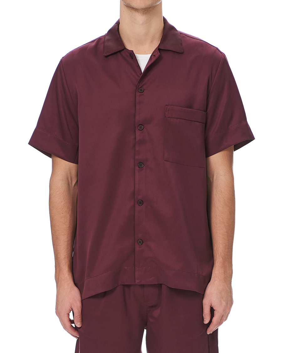 Herre | Pyjamas & Morgenkåber | CDLP | Home Suit Short Sleeve Burgundy