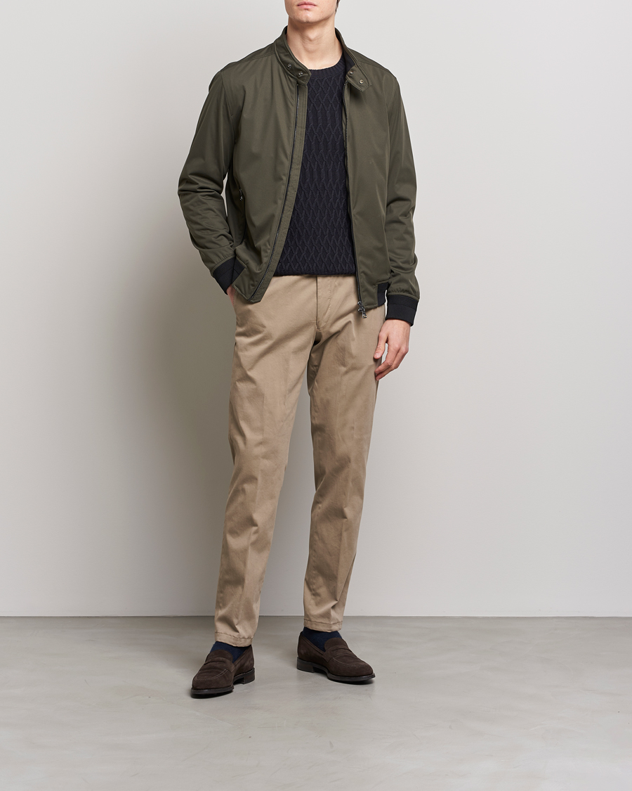 Herre | Jakker | Oscar Jacobson | Harris Harrington Nylon Jacket Green