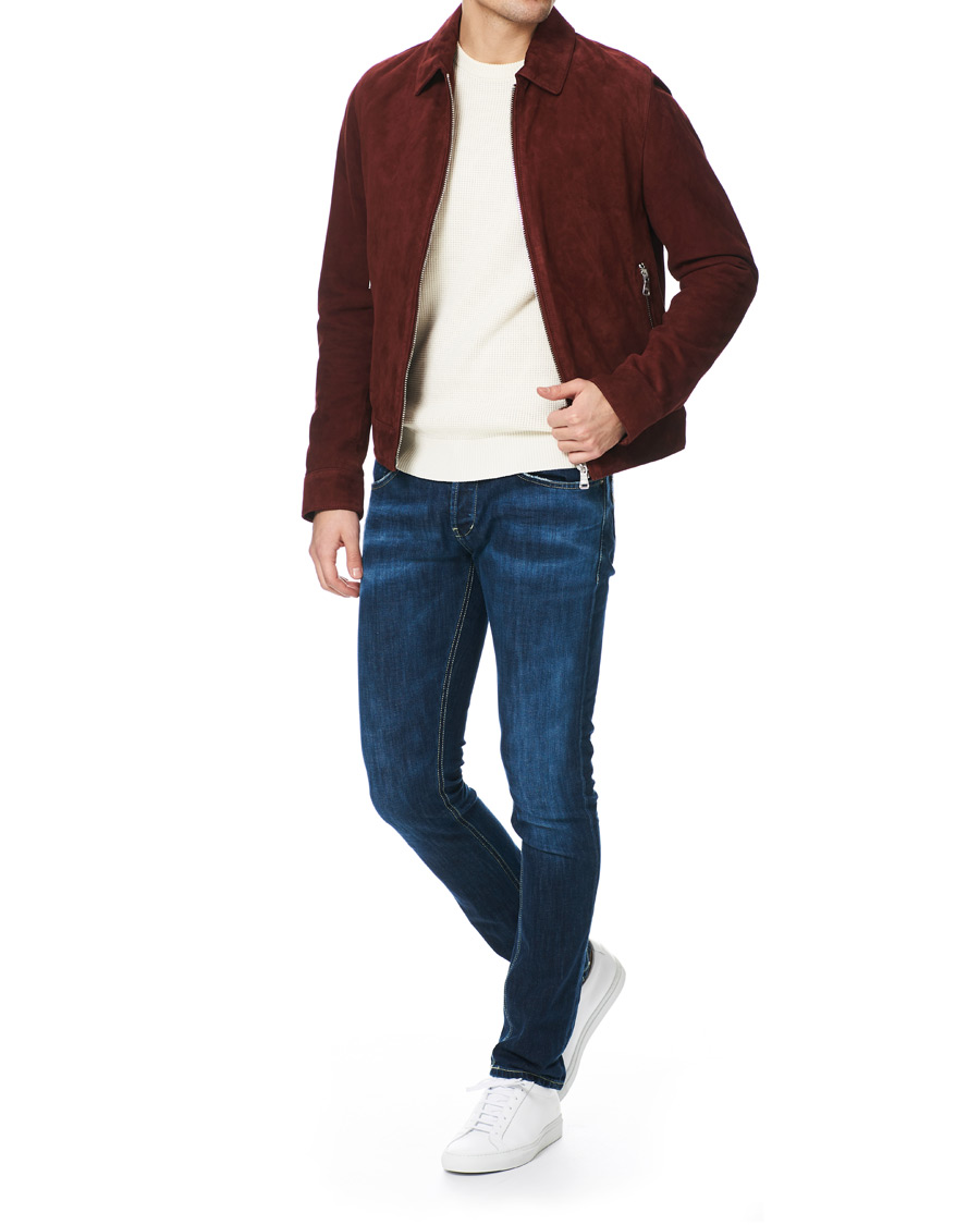 Herre | Jakker | Oscar Jacobson | Logner Suede Jacket Rust Red