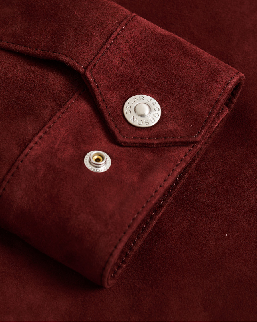 Herre | Jakker | Oscar Jacobson | Logner Suede Jacket Rust Red