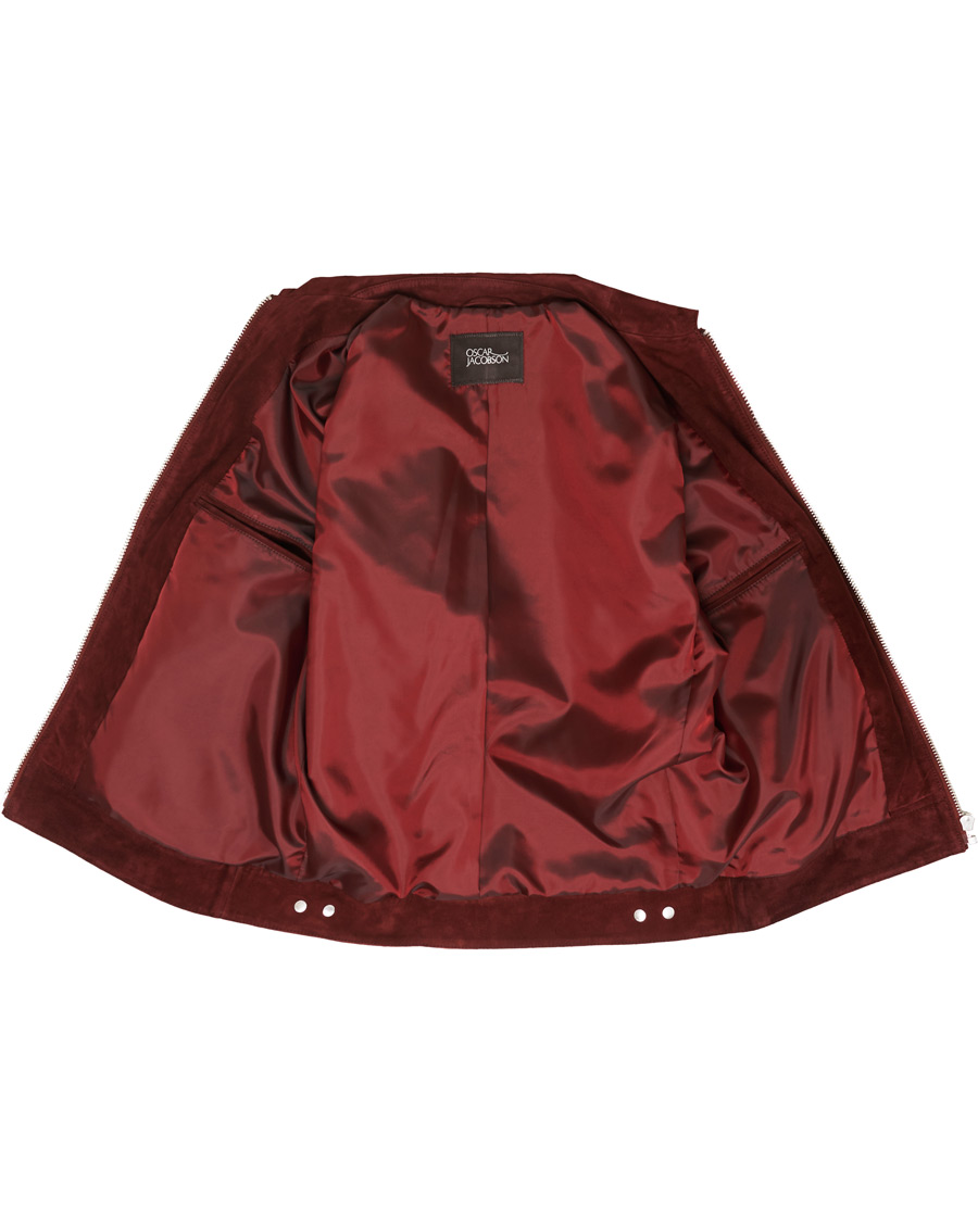 Herre | Jakker | Oscar Jacobson | Logner Suede Jacket Rust Red